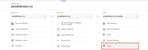 Google Analytics filter